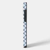 Op maat gemaakt monogram plaid / tartan patroon iPhone hoesje (Linkerkant)