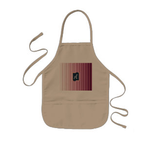 Op maat gemaakt monogram roze verloop verticale ki kinder schort