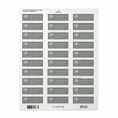 Op maat gemaakt monogram trouwlogo palmboom etiket (Full Sheet)