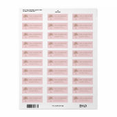 Op maat gemaakt monogram trouwlogo palmboom etiket (Full Sheet)