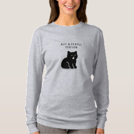 Op Maat Gemaakt Niet Een Mensen Persoon Kat Vrouwe T-shirt