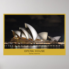 Op maat gemaakt Opera House-poster Gepersonaliseer Poster