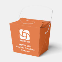 Op maat gemaakt oranje bedrijfslogo Zakelijk succe