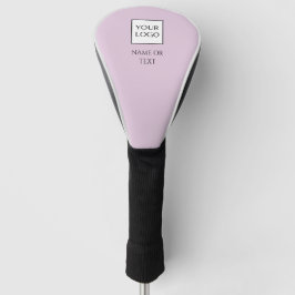Op maat gemaakt paars bedrijfslogo gemerkt Driver Golfheadcover