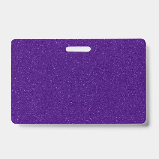 Op maat gemaakt paars glittereffect badge (Voorzijde)