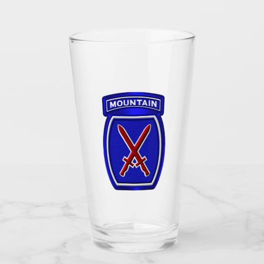 Op maat gemaakt patch voor de 10e Bergdivisie Glas (Voorkant)