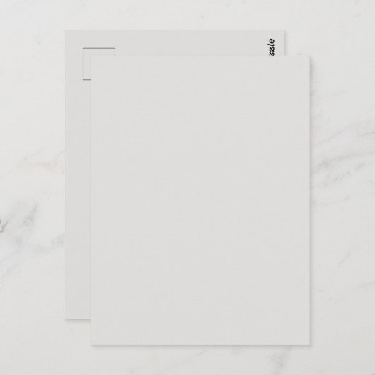 Op maat gemaakt platina witte ansichtkaart briefkaart (Voorkant / Achterkant)