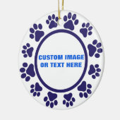 Op maat gemaakt Pootafdruk Ornament Forever Loved (Links)