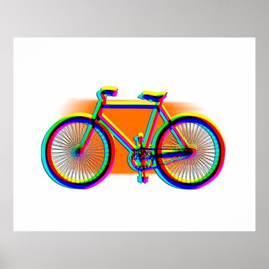 Op maat gemaakt Poster voor Retro Design Bike (Voorkant)