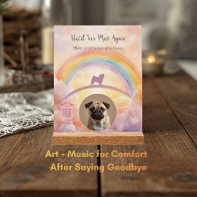 Op maat gemaakt Pug-herdenking Acryl bord – Voeg n