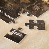 Op maat gemaakt puzzel van Ponte Vecchio-brug Flor (Zijkant)