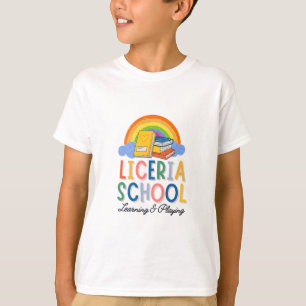 Op maat gemaakt regenboog T-shirt voor kinderen op