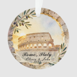 Op maat gemaakt Rome huwelijksreis- of vakantiesou Ornament