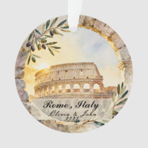 Op maat gemaakt Rome huwelijksreis- of vakantiesou Ornament