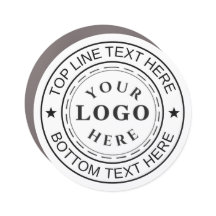 Op maat gemaakt rond logo tekst stijlvol auto magn