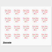 Op maat gemaakt ronde sticker (Vel)