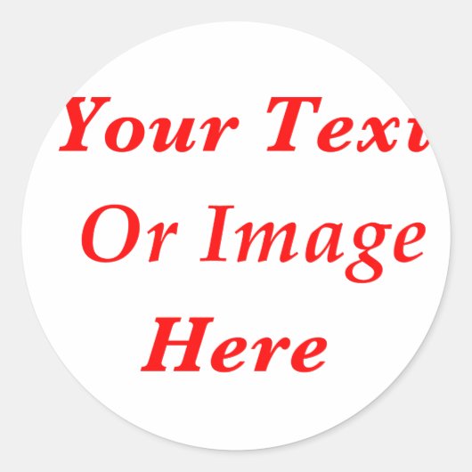 Op maat gemaakt ronde sticker (Voorkant)