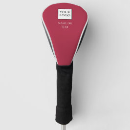 Op maat gemaakt rood bedrijfslogo merkbestuurder golfheadcover