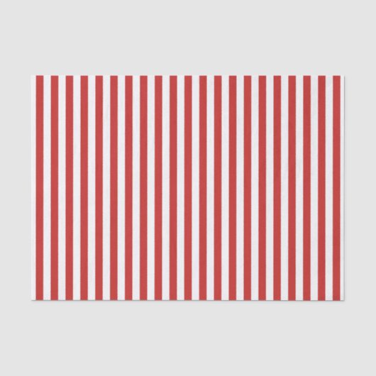 Op maat gemaakt rood gestreept tissuepapier (Voorkant)