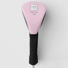 Op maat gemaakt roze bedrijfslogo merk Driver Golfheadcover