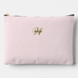 Op maat gemaakt roze goud initiaal l Eenvoudig Min Etui
