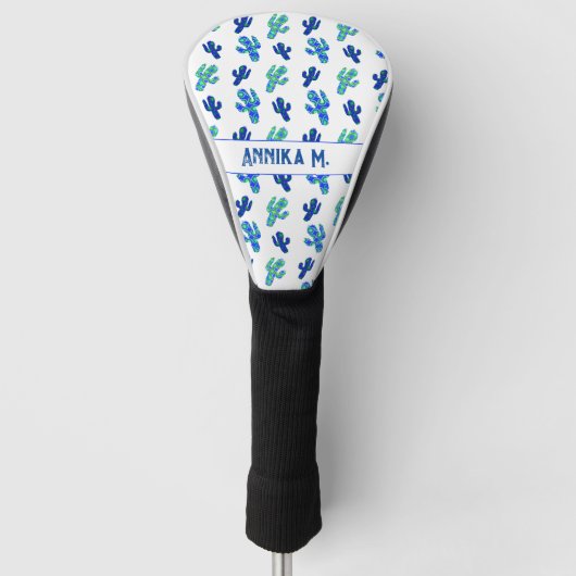 Op maat gemaakt Saguaro Cactus-patroon Golfheadcover (Voorkant)
