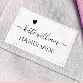 Op maat gemaakt schrift kledinglabel voor handgema grosgrain lint