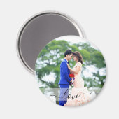 Op maat gemaakt script Liefde Gepersonaliseerde Fo Magneet (Voorkant / Achterkant)
