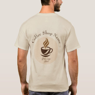 Op maat gemaakt T-shirt voor koffiezaakmedewerkers