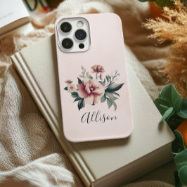 Op maat gemaakt telefoonhoesje met bloemen voor br Case-Mate iPhone 14 pro hoesje