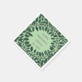 Op maat gemaakt textiel eucalyptus servetring – sa servet (Hoek)