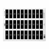 Op maat gemaakt, uniek, strak en minimalistisch He Etiket (Full Sheet)