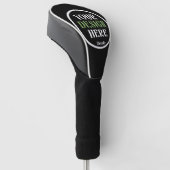 Op maat gemaakt, uniek, strak en minimalistisch He Golfheadcover (Schuin)
