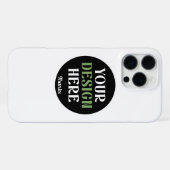 Op maat gemaakt, uniek, strak en minimalistisch He iPhone Hoesje (Achterkant horizontaal)