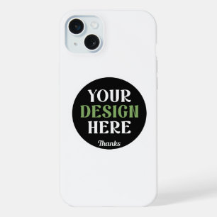 Op maat gemaakt, uniek, strak en minimalistisch He iPhone 15 Plus Case