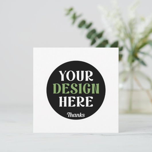 Op maat gemaakt, uniek, strak en minimalistisch he kaart (Staand voorkant)