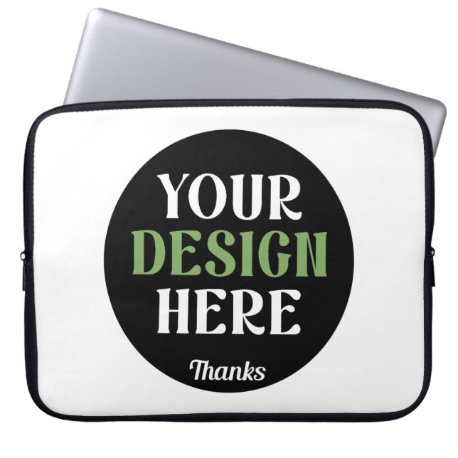 Op maat gemaakt, uniek, strak en minimalistisch He Laptop Sleeve (Voorkant)