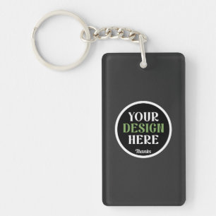 Op maat gemaakt, uniek, strak en minimalistisch He Sleutelhanger