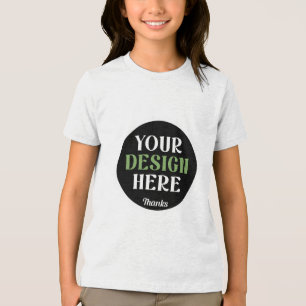 Op maat gemaakt, uniek, strak en minimalistisch He Tri-Blend Shirt