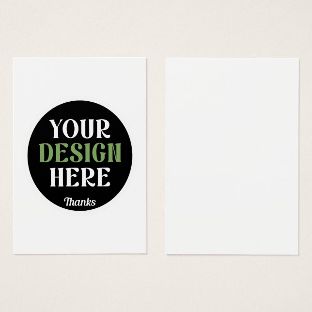 Op maat gemaakt, uniek, strak en minimalistisch He Visitekaartje (Voorkant /achterkant)