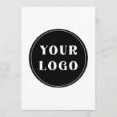 Op maat gemaakt, uniek, strak en minimalistisch programmakaart (Voorkant)