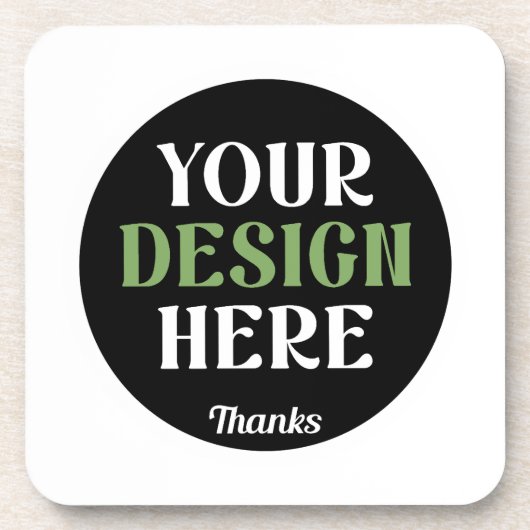 Op maat gemaakt, uniek, strak & minimalistisch her bier onderzetter (Voorkant)