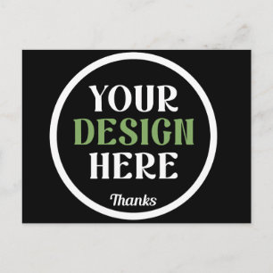 Op maat gemaakt, uniek, strak & minimalistisch her briefkaart