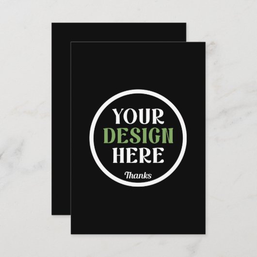 Op maat gemaakt, uniek, strak & minimalistisch her informatiekaartje (Voorkant / Achterkant)