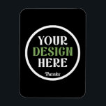 Op maat gemaakt, uniek, strak & minimalistisch her magneet<br><div class="desc">Dit ontwerp is voor iedereen toegankelijk. Pas gerust het logo,  afbeeldingen,  tekst en kleuren aan volgens je voorkeuren. Hartelijk dank.</div>