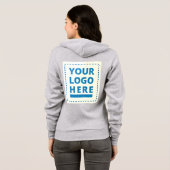 Op maat gemaakt Uw logo hier hoodie (Achterkant volledig)