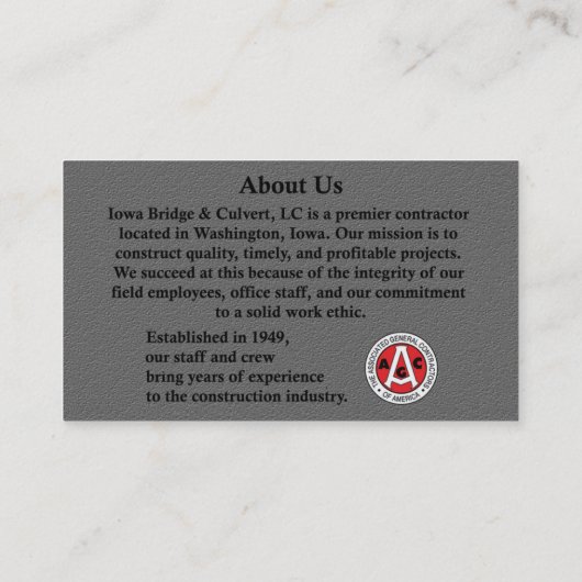 op maat gemaakt voor Britse gebeeldhouwde stenen l Klantenkaartje (Achterkant)