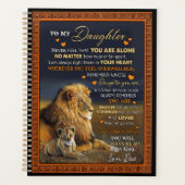 Op maat gemaakt voor mijn dochter van papa. planner (Voorkant)