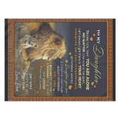 Op maat gemaakt voor mijn dochter van papa. tafelkleed (Voorkant (Horizontaal))