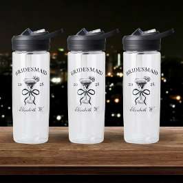 Op maat gemaakt waterfles voor bruidsmeisje, cadea